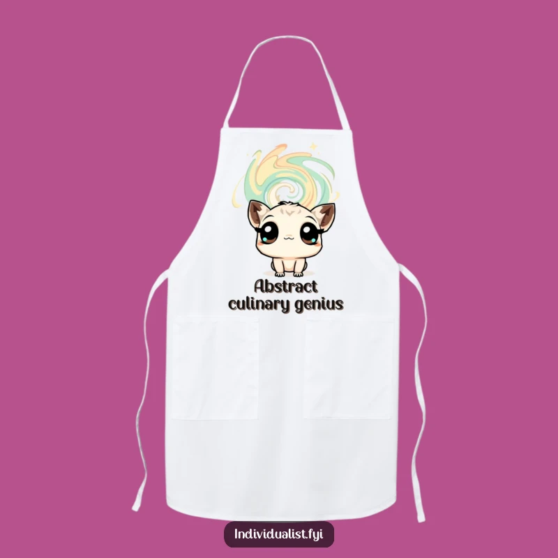 Funny Curious Creature Apron: Artistic Wonder Design, Clever Funny Gift for Chefs!