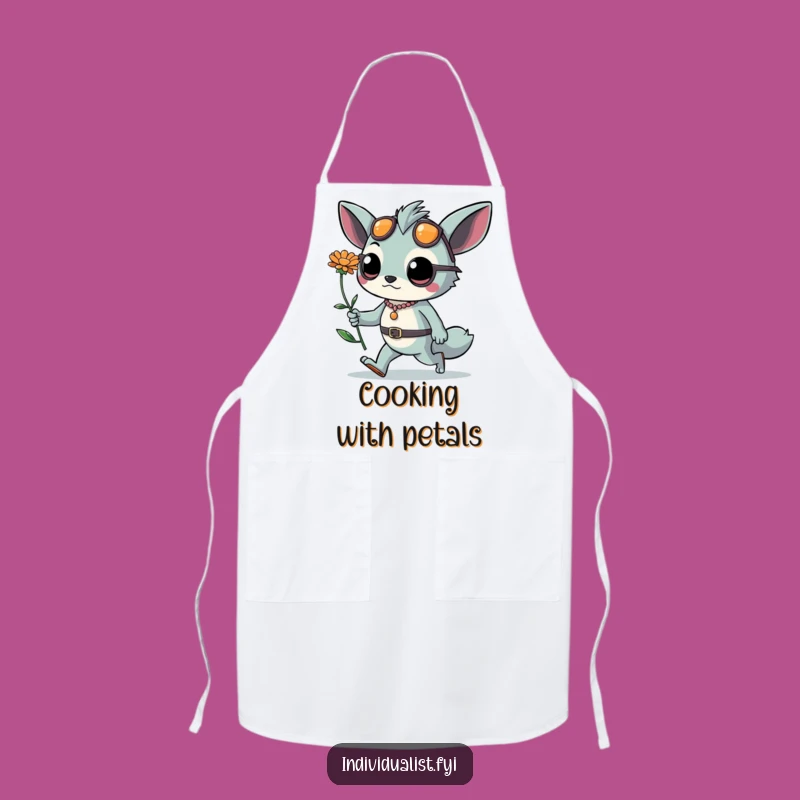 Funny Chef Creature Apron: Daring Style & Flower, Chef's Funny Gift!