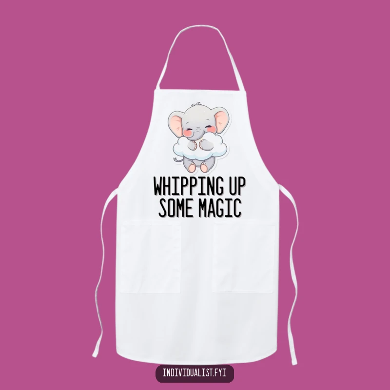 Funny Elephant Apron: Playful Chef Elephant, Whimsical Kitchen Gift