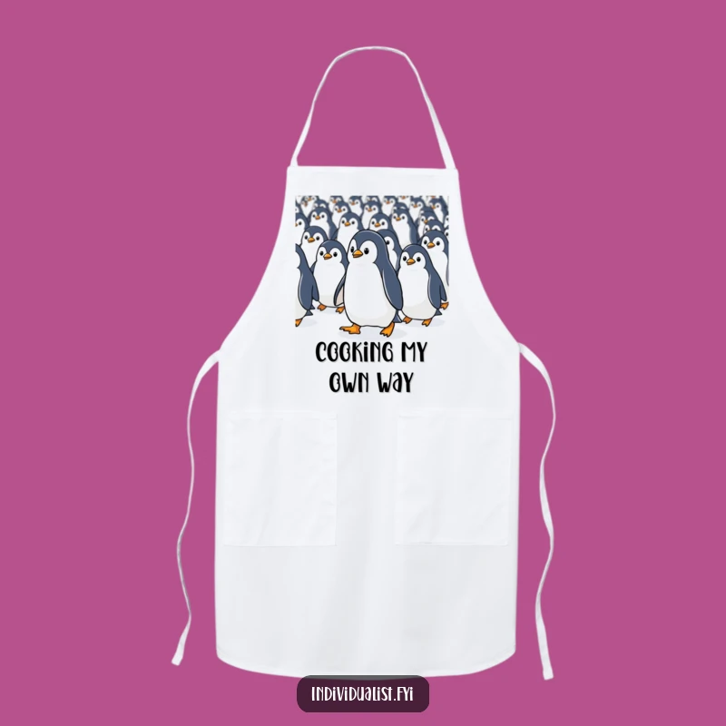 Funny Kawaii Penguin Stand Out Apron - Cook with Unique Flair
