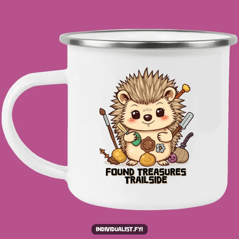 Funny Hedgehog Collector Camping Mug - Quirky Outdoor Gift, Great Funny Gift