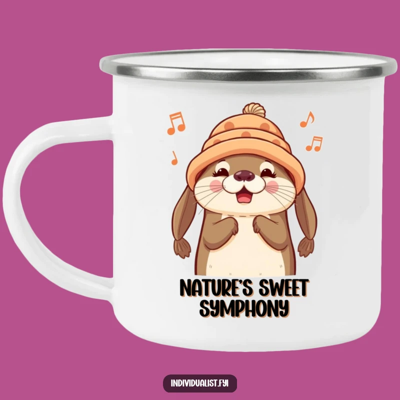 Funny Otter Hat Camping Mug: Sing Along Adventure Funny Gift!