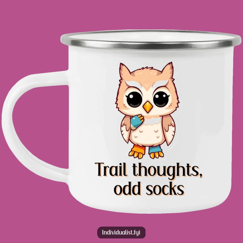 Funny Owl Sock Camping Mug: Quirky and Hilarious for Thoughtful Outdoor Adventures