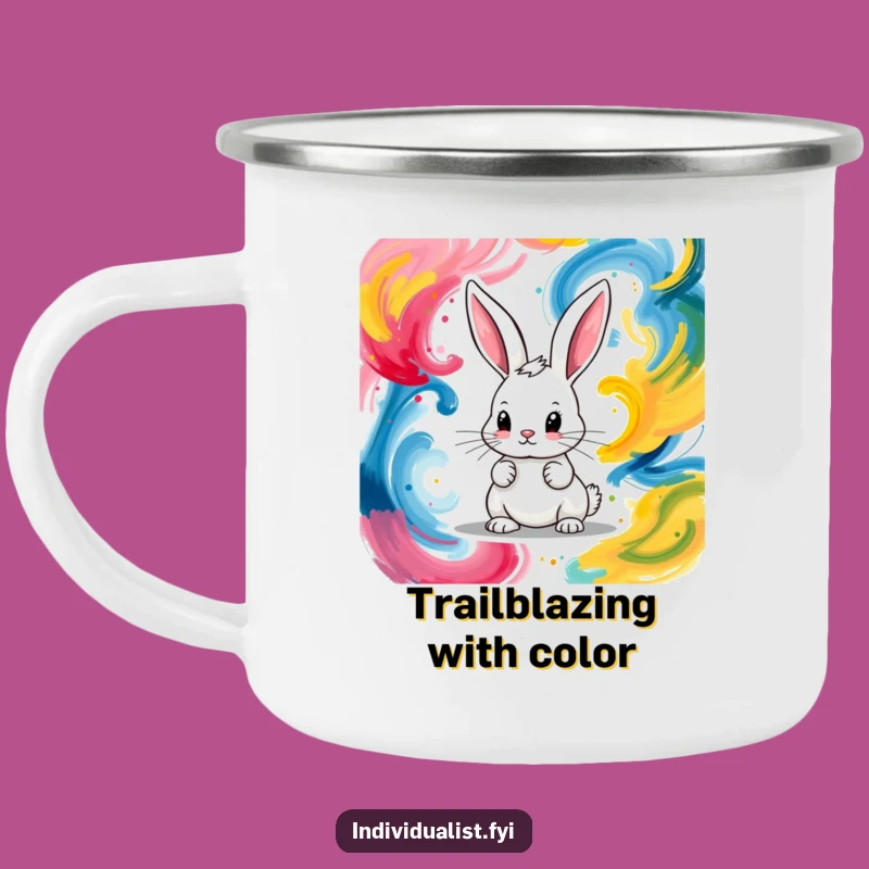 Funny Bunny Artist Camp Mug: Durable Creative Companion Gift