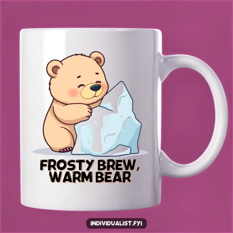 Funny Bear Ice Sculpting Mug - Hilarious Winter Art Gift