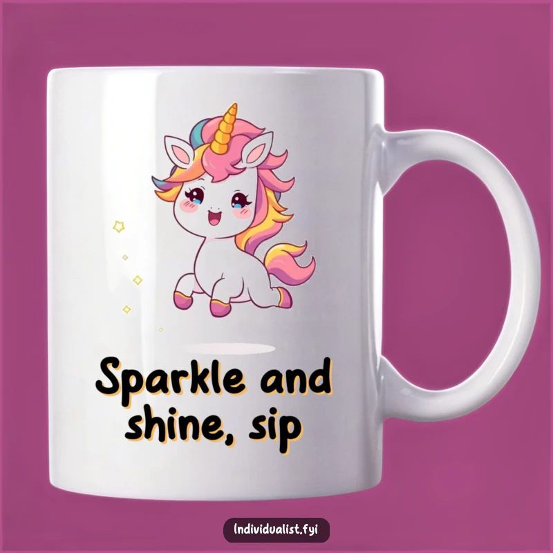 Funny Cheerful Creature Mug: Joyful Skipping Design, Perfect Unique Gift for Her!