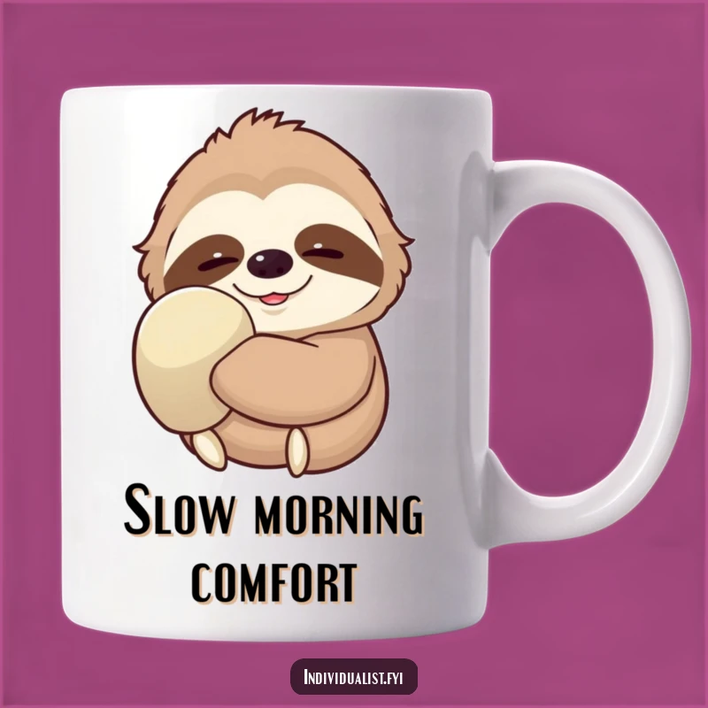 Funny Sloth Glove Mug - Serene Smile Slow Life Humor Gift