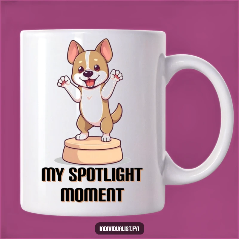 Funny Dog Pose Mug: Dramatic Canine Performer, Perfect Humorous Gift for Dog Lovers
