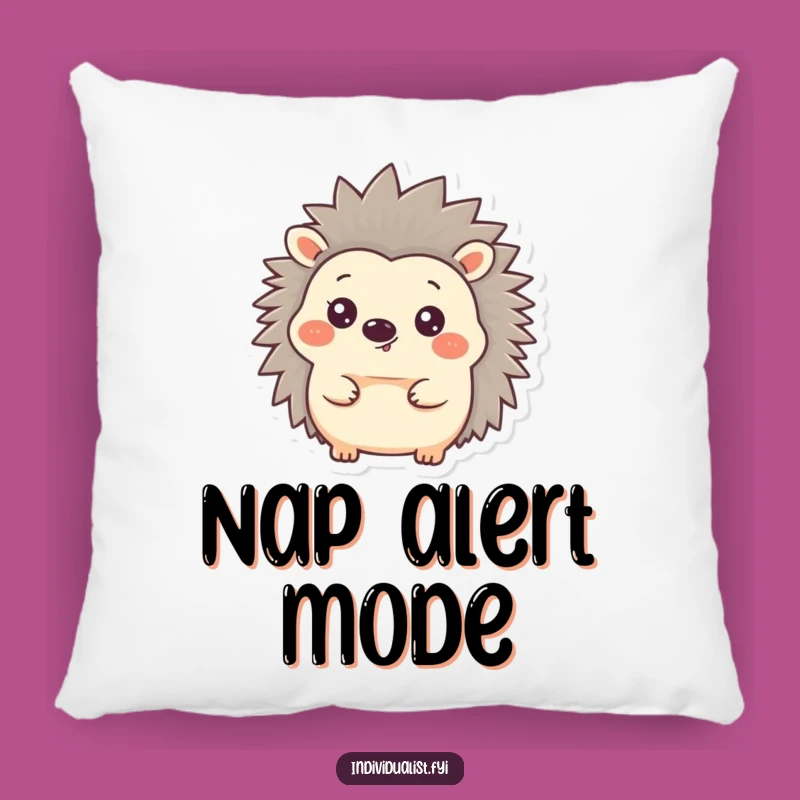 Funny Hedgehog Ear Pillow - Cozy Quilled Friend Decor Humor Cushion