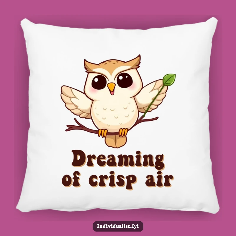 Funny Owl Leaf Pillow: Add Cozy Comfort and Hilarious Vibes to Your Space