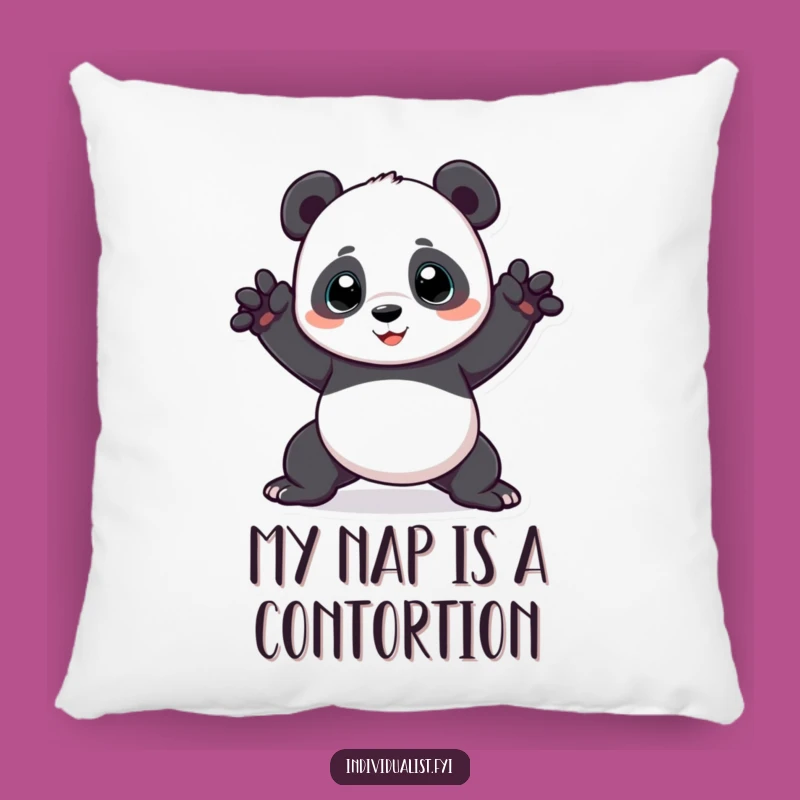Funny Panda Pillow: Comfy Cushion with a Hilarious, Unique Pose for Cozy Fun