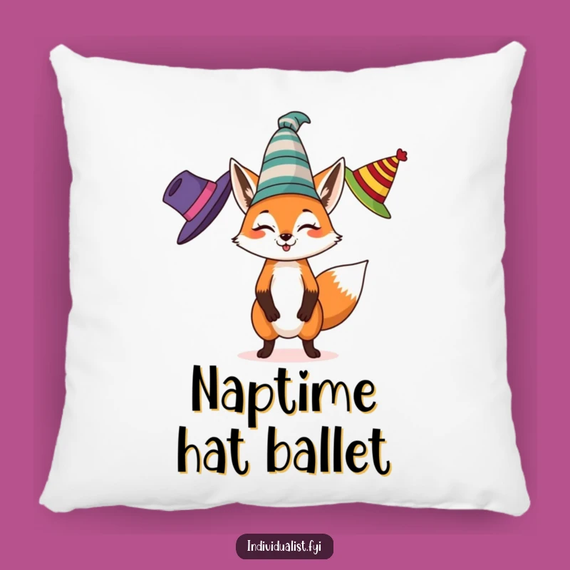 Funny Fox Juggling Pillow: Cozy Up with Playful Vibes, Perfect Gift