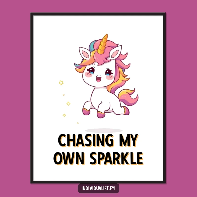 Funny Cheerful Creature Digital Art: Joyful Skipping Decor, Instant Funny Gift for Walls!