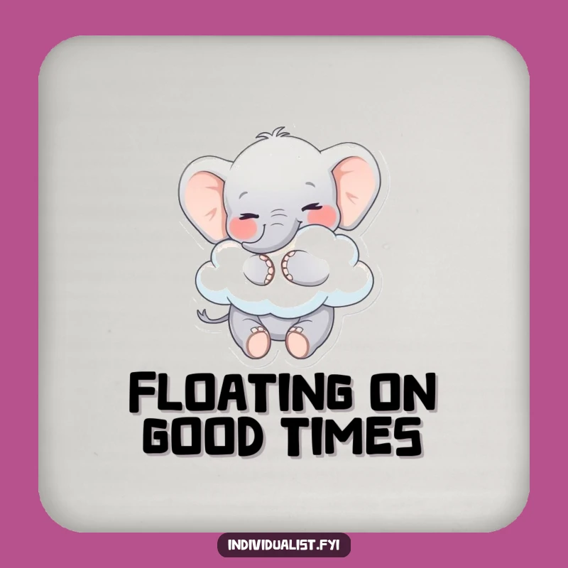 Funny Elephant Coaster: Protect Surfaces with Whimsical Elephant, Cute Gift