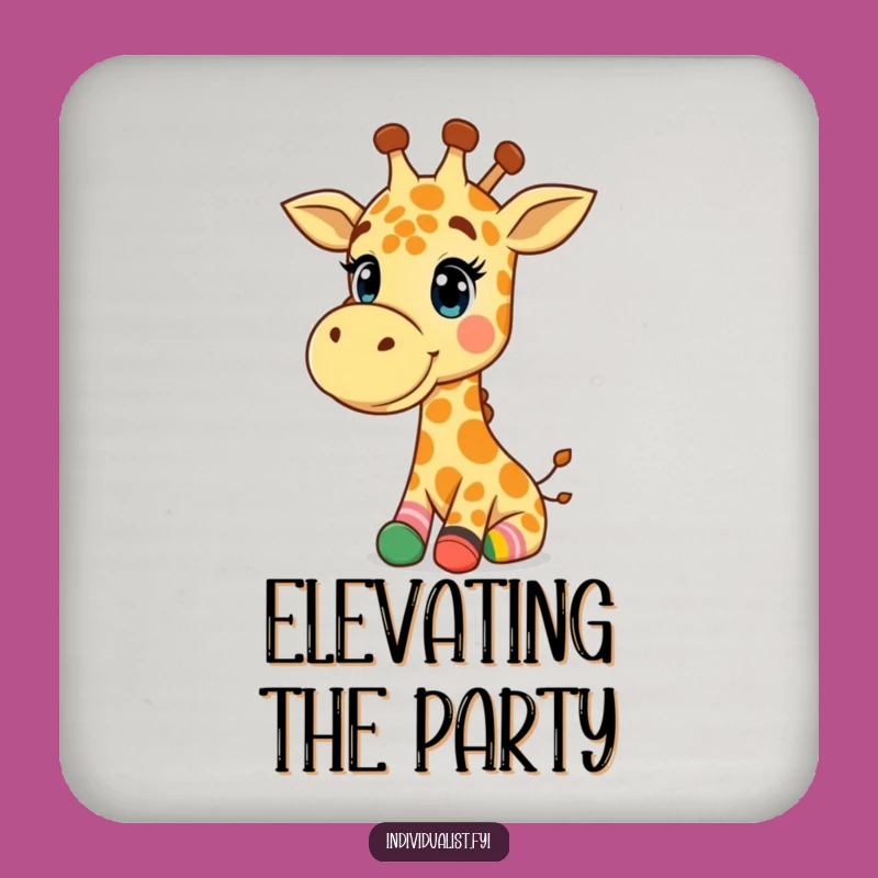 Funny Giraffe Coaster: Protect Surfaces with Happy Giraffe, Cute Gift