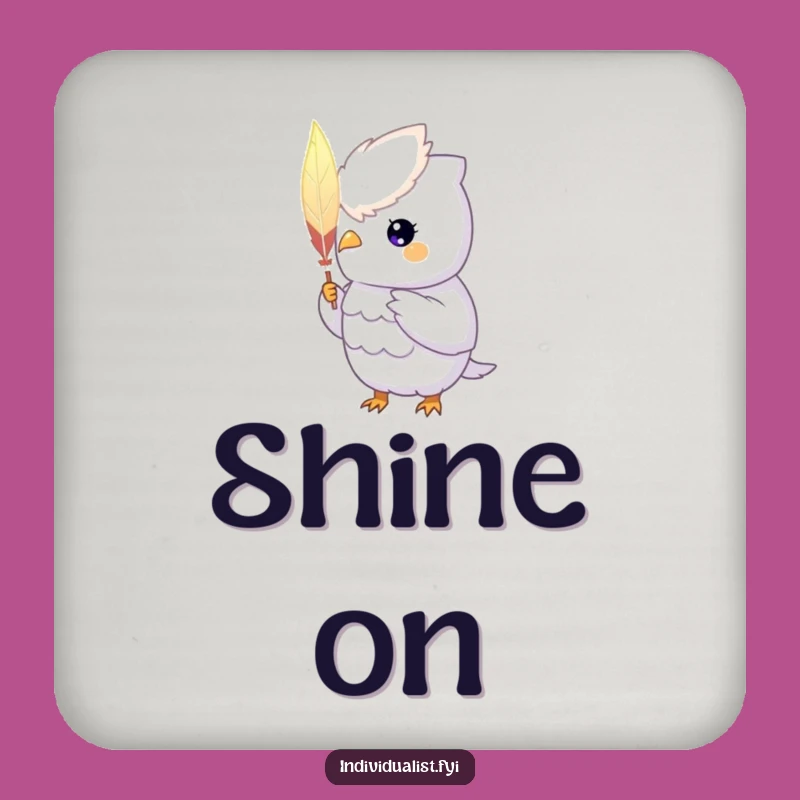 Funny Unique Creature Coaster: Protect Surfaces with Radiance!