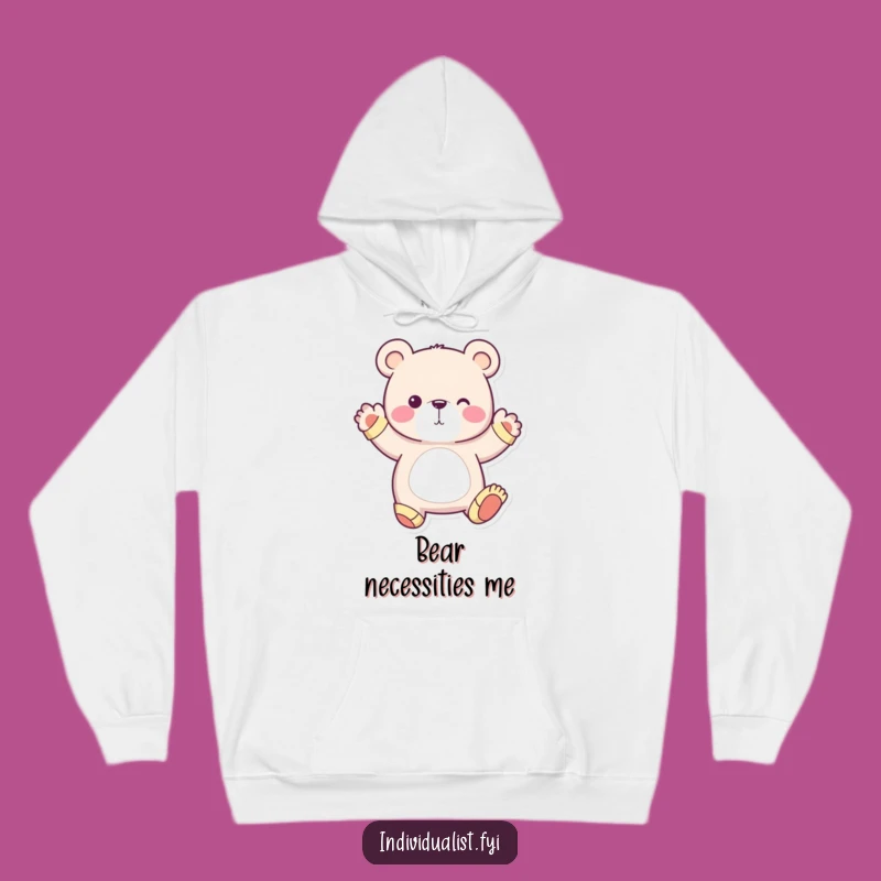 Cozy Funny Bear Hoodie - Whimsical Character, Warm Quirky Gift, Unique Comfort Apparel