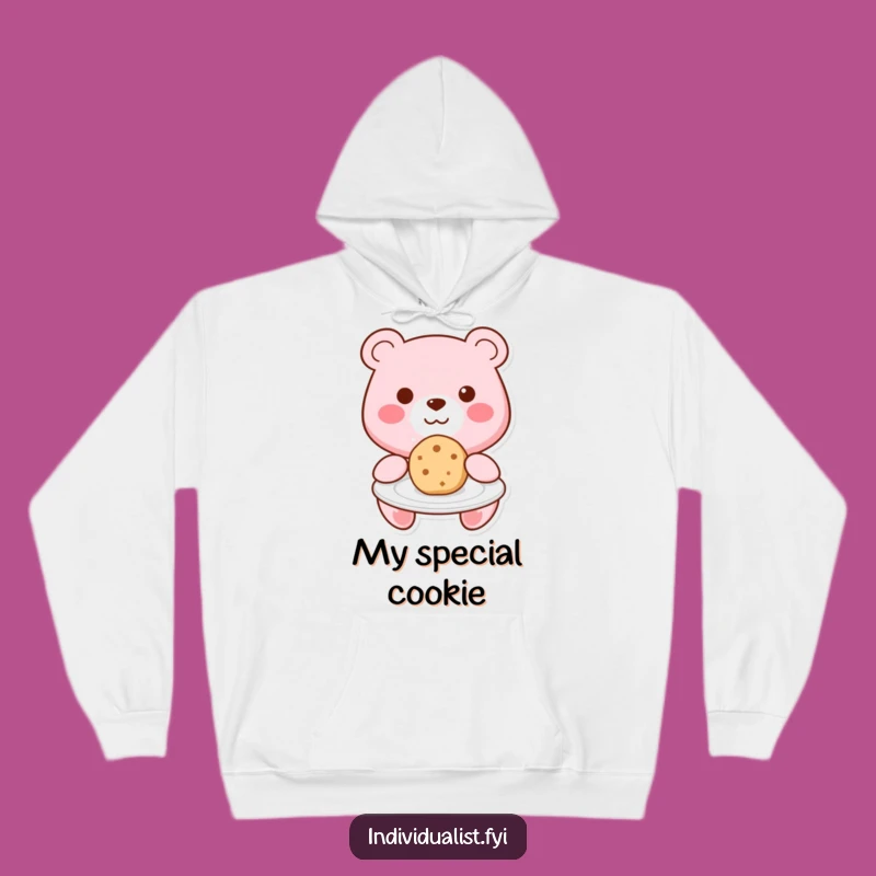 Cozy Funny Kawaii Bear Cookie Hug Hoodie - Warmth and Sweetness Combined