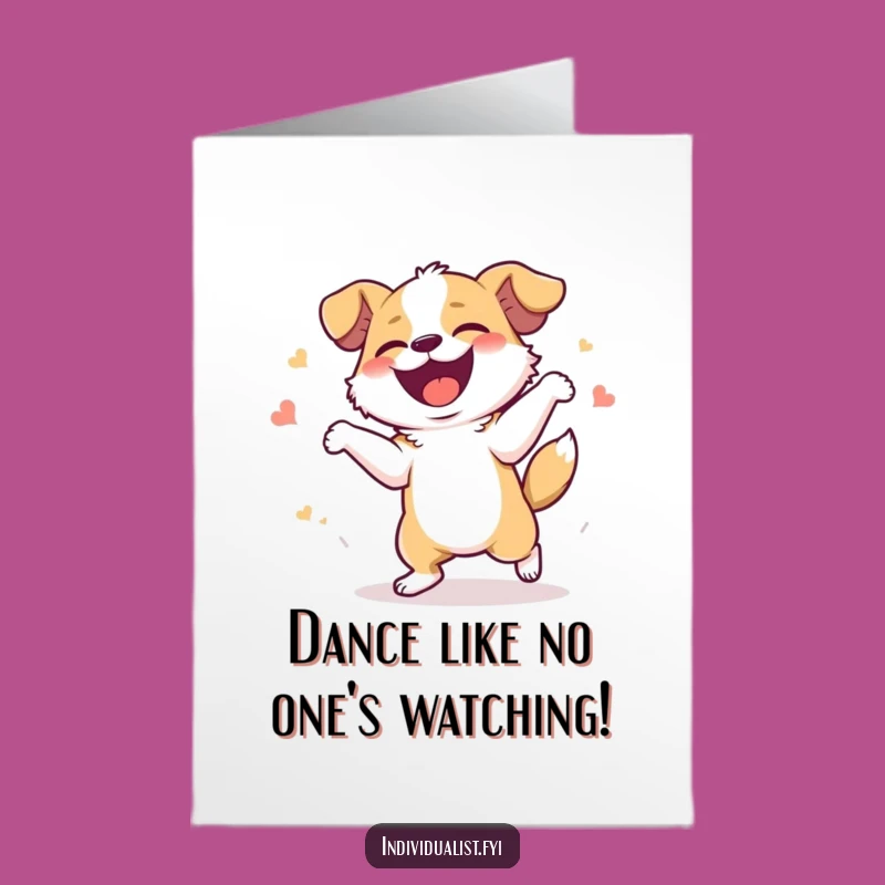Free Printable Dancing Dog Birthday Card - Hilarious Downloadable Gift for Dog Lovers