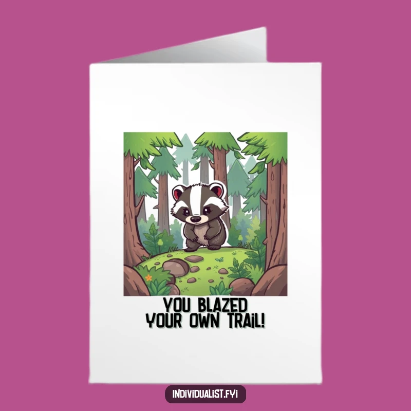 Free Printable Badger Explorer Congrats Card - Inspiring Downloadable Gift for Achievers