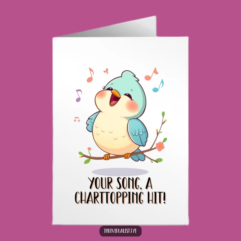 Free Printable Happy Bird Congrats Card: Celebrate with a Unique Downloadable Melody