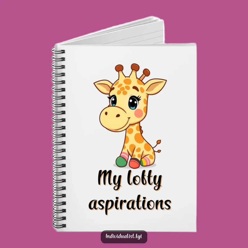 Funny Giraffe Notebook: Journal with Happy Giraffe, Creative Gift