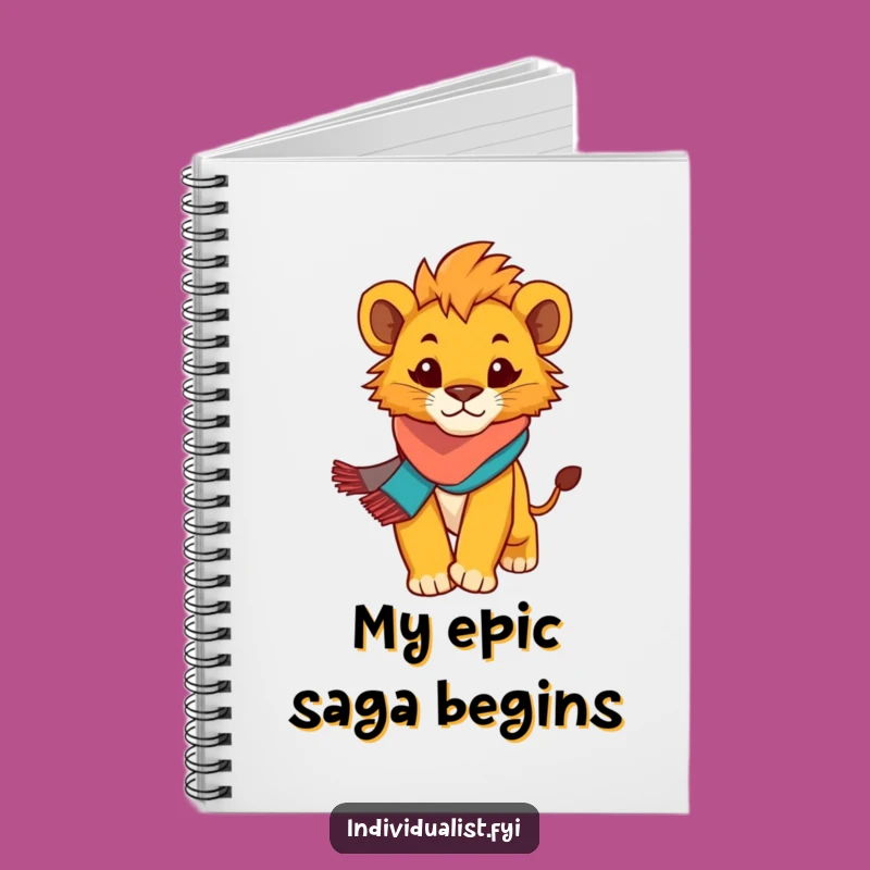 Funny Lion Cub Notebook: Journal with Determined Cub, Creative Gift