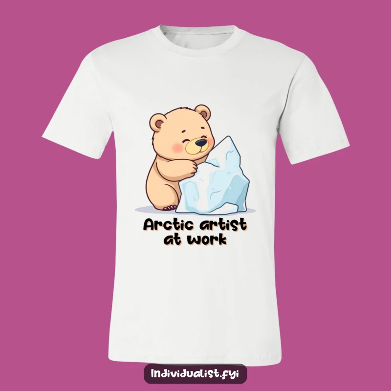 Funny Bear Ice Sculpting T-Shirt: Hilarious Winter Hobby Gift