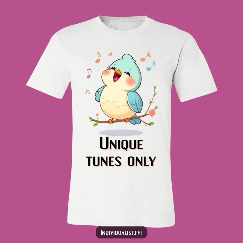 Funny Happy Bird Unique Song T-Shirt - Melodious Avian Fun Tee