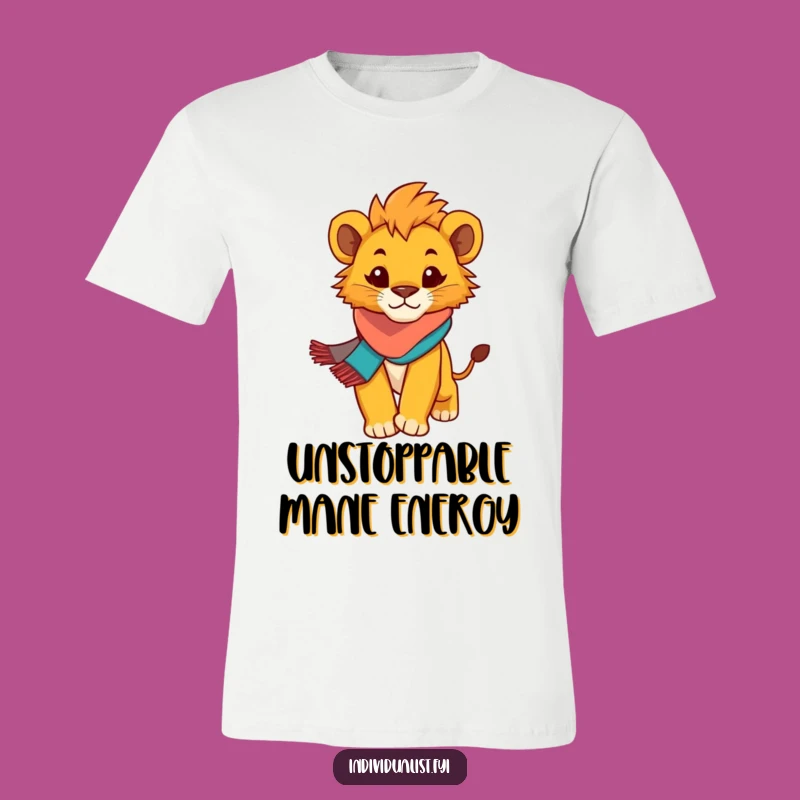 Funny Lion Cub T-Shirt: Dapper Cub Striding Boldly, Great Gift