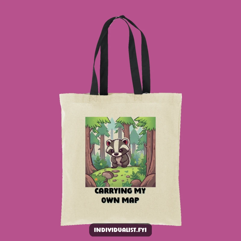 Funny Badger Explorer Tote Bag - Adventure Accessory, Ideal Funny Gift
